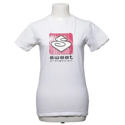 T-shirt (Wit, Roze) van Sweet Protection Katoen, Elastaan