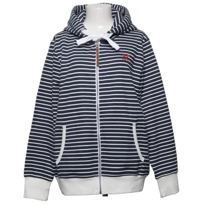 Capuchon sweater (Blauw, Wit) van Blue Flame Katoen, Polyester