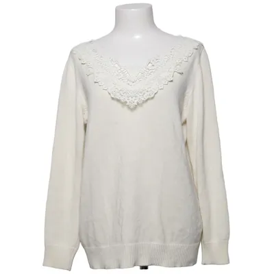 Sweater (White) from Paola! Acrylic, Cotton