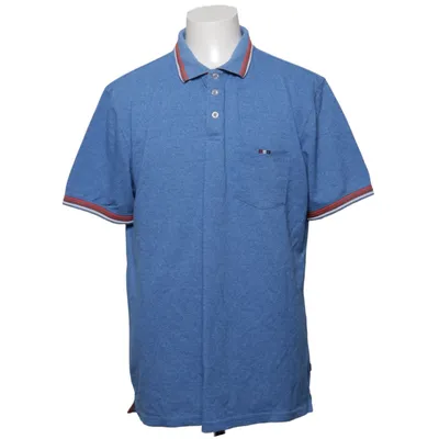 Poloshirt (Blauw, Meerkleurig) van Bison Katoen, Polyester