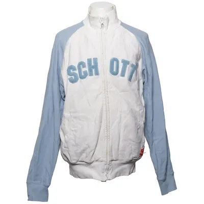 Cardigan (Blanc, Bleu) de Schott NYC Coton