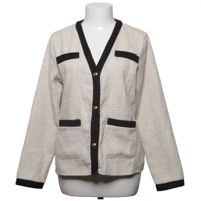 Cardigan (Beige, Black) from Kooiook Cotton, Polyester