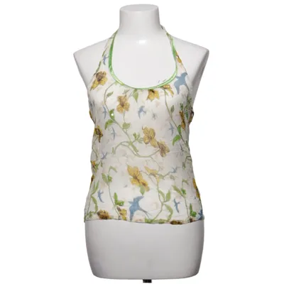 Neckholder Top (Weiß, Grün, Gelb) von Designers Remix Collection