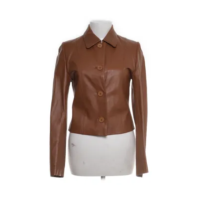 Läderkavaj (Brun) från Reflex Polyester, Skinn