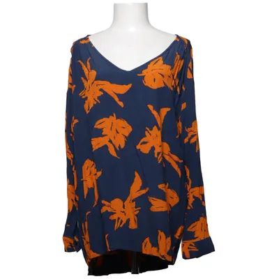 Bluse (Blå, Orange) fra ONLY Carmakoma Viscose