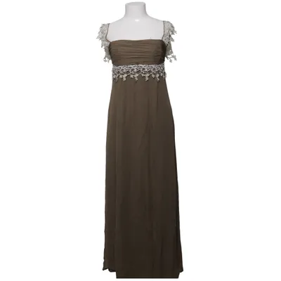 Aftenkjole (Beige) fra Adolfo Dominguez Bomuld, Metallfiber, Polyester, Silke