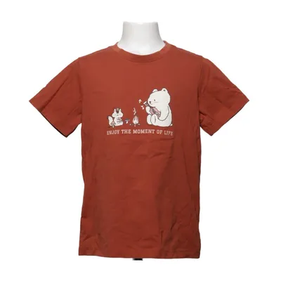 T-shirt (Red, Multicolored) from Giordano Cotton