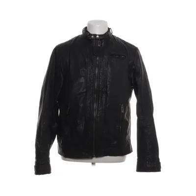 Läderjacka (Svart) från Selected Homme Skinn, Bomull