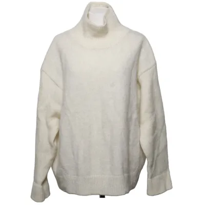 Rollkragenpullover (Weiß) von Residus Merinowolle