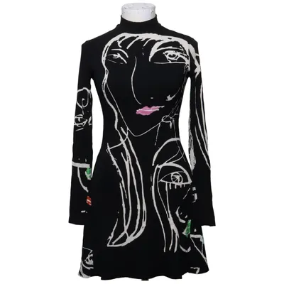 Klänning (Svart, Flerfärgad) från Desigual Elastan, Viskos