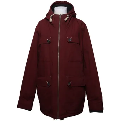 Parka (Red) from PL & CO Casual Attire Cotton, Polyester