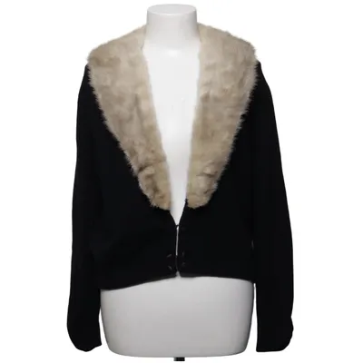 Cardigan (Noir, Beige) de Bernhard Altmann Cachemire, Vison