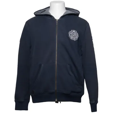 Hættetrøje (Blå, Grå) fra HV Polo Bomuld, Polyester