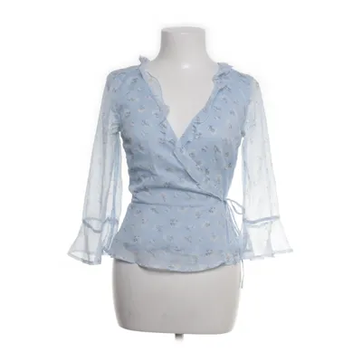 Slå-om bluse (Blå, Hvid, Flerfarvet) fra Abercrombie & Fitch Polyester, Viscose
