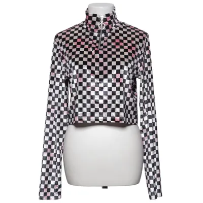 Crop top (Sort, Pink, Hvid) fra New Girl Order Elastan, Polyester