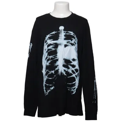 Långärmad t-shirt (Svart, Vit) från Bershka