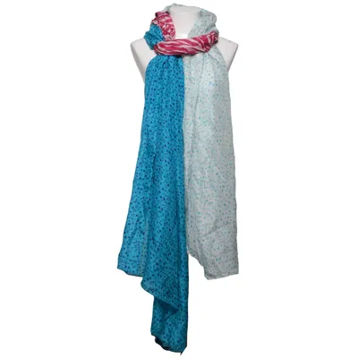 Scarf (Blue, Pink, White) from Plomo o Plata Silk