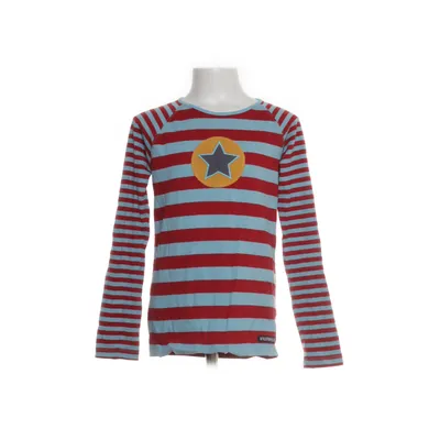 Långärmad t-shirt (Blå, Röd) från Villervalla Ekologisk bomull, Elastan