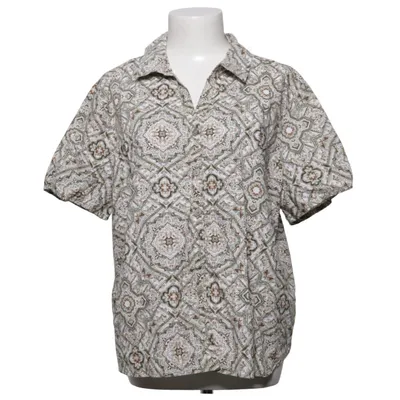 Kortærmet skjorte (Grøn, Beige, Brun) fra Erika Bomuld, Viscose