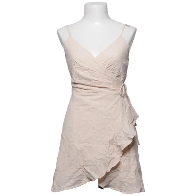 Wrap dress (Beige) from Lulus Cotton, Elastane, Polyester