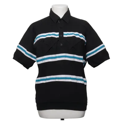 Polo shirt (Black, White, Turquoise) from Alexis Cotton, Polyester