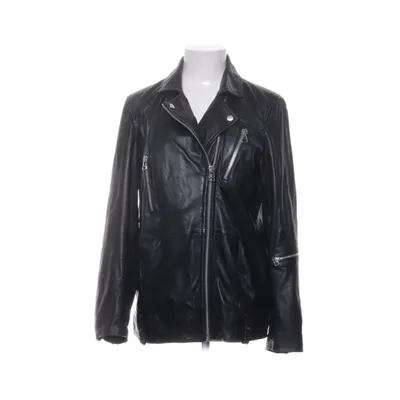 Bikerjacke (Schwarz) von Mango Leder, Polyester