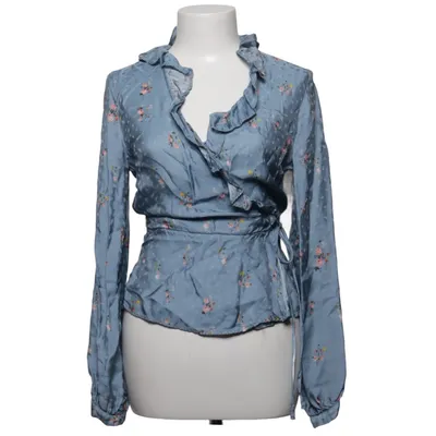Wikkelblouse (Blauw, Meerkleurig) van H&M Trend Viscose