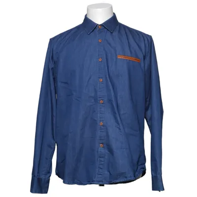 Chemise en jean (Bleu) de Coofandy Coton, Élasthane, Polyester