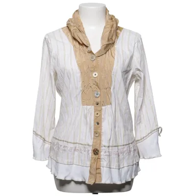 Blouse (Blanc, Beige) de Elisa Cavaletti Coton, Polyamide, Polyester