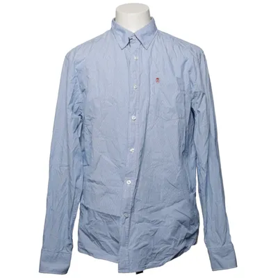 Overhemd (Blauw, Wit) van Murrey Katoen