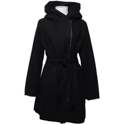 Coat (Black) from Even & Odd Acrylic, Cotton, Polyamide, Polyester, Viscose, Wool