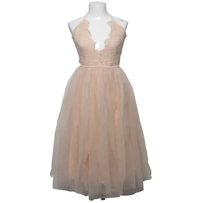 Cocktailjurk (Beige) van Rare London Elastaan, Polyamide, Polyester