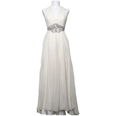 Evening gown (White) from Jenny Packham Polyester, Silk