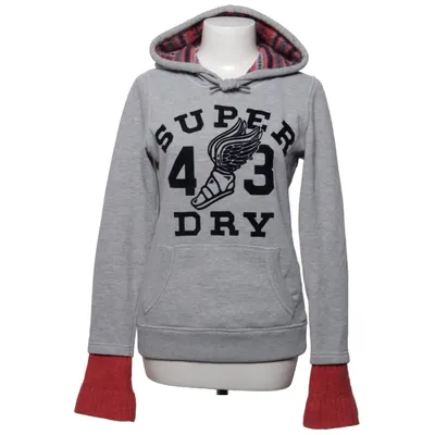 Sweat à capuche (Gris, Rouge) de Superdry Coton, Polyamide, Polyester, Laine