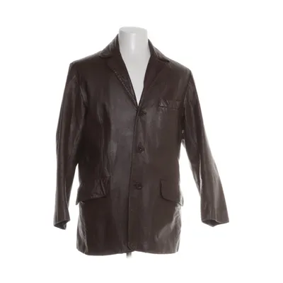 Läderjacka (Brun) från Batistini Acetat, Nylon, Polyester, Skinn