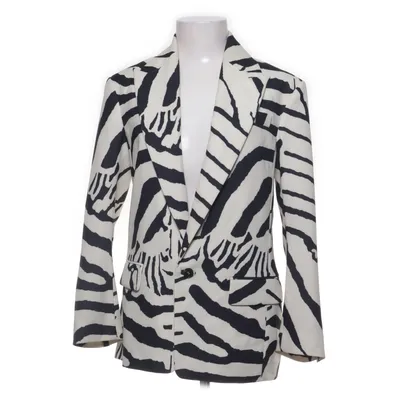 Kavaj (Svart, Vit) från H&M Studio Polyester, Viskos
