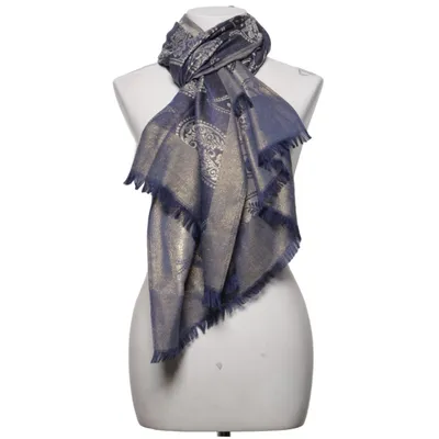 Halsduk (Blå, Guldfärgad) från Pashmina Silke