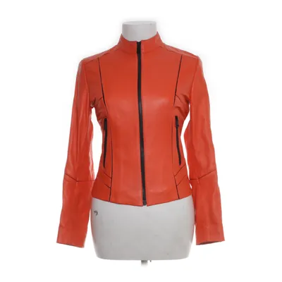 Leren jack (Oranje) van Derimod Polyester, Leer