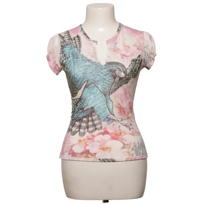 Top (White, Multicolored) from Etoile Du Monde Cotton, Polyester