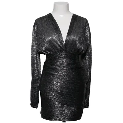 Cocktailkleid (Schwarz, Silber) von Maje Elasthan, Metallfaser, Polyester