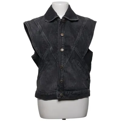 Spijker gilet (Grijs) van Ba&sh Katoen, Polyester