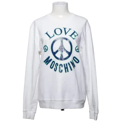 Sweatshirt (White) from Love Moschino Cotton, Elastane