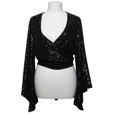 Blouse portefeuille (Noir) de Jadicted Élasthane, Polyester
