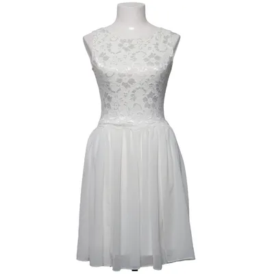 Robe (Blanc) de Swing Élasthane, Polyamide, Polyester, Viscose