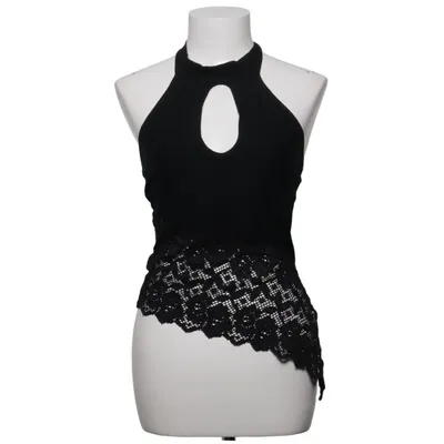 Neckholder Top (Schwarz) von Taboo Elasthan, Nylon, Viskose