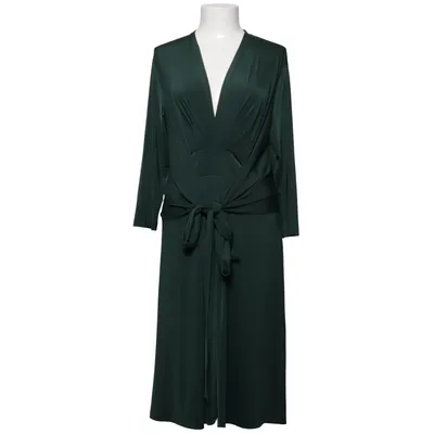 Slå-om-kjole (Grøn) fra Ilse Jacobsen Elastan, Polyester