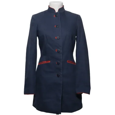 Coat (Blue) from Brigitte von Boch Acetate, Cotton