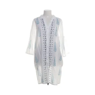 Beach dress (White, Blue) from Sumitra Cotton