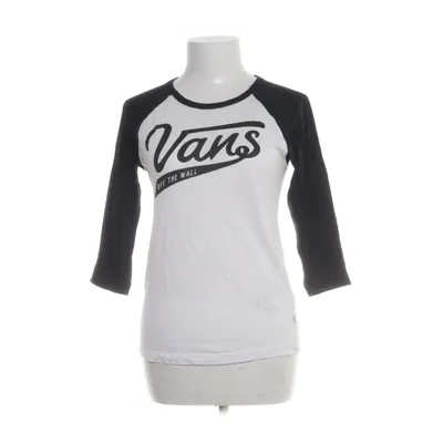 Langærmet t-shirt (Hvid, Sort) fra Vans Bomuld