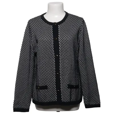 Cardigan (Black, White) from Skovhuus Acrylic, Cotton